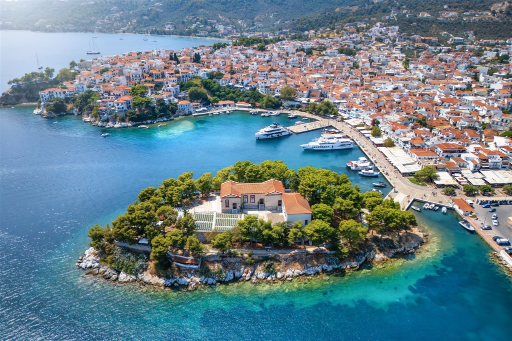 Řecko Skiathos Skopelos ostrovy Egejské moře
